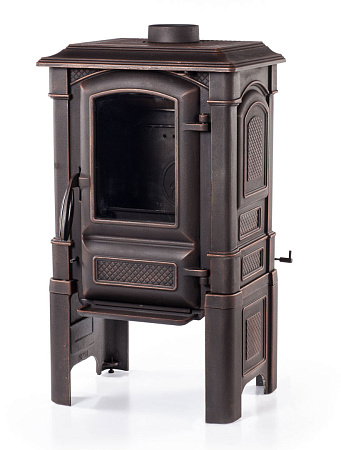 Печь чугунная BRUNO II патина медь